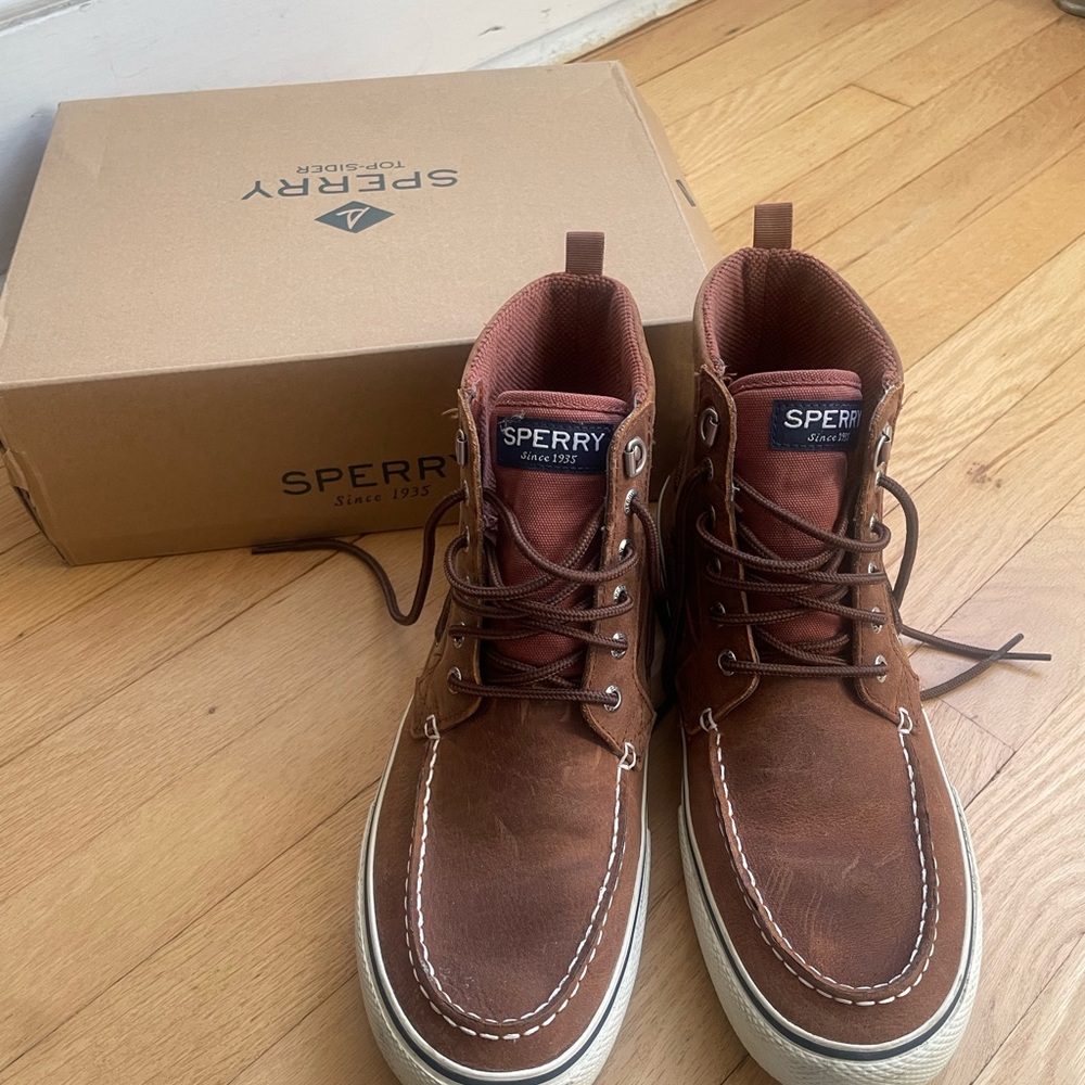 Sperry Men's Tan Leather Boots